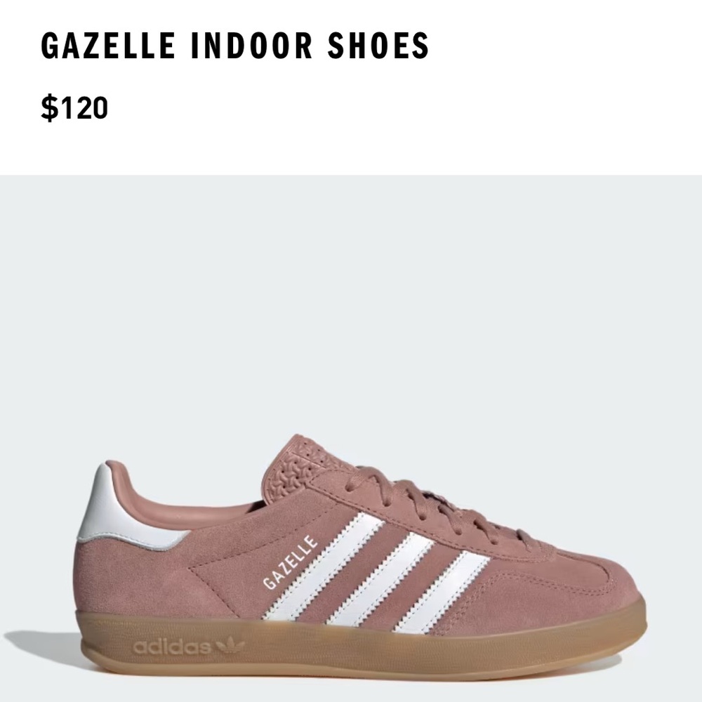 NIB Adidas Gazelle Indoor Sneakers Warm Clay/Cloud White